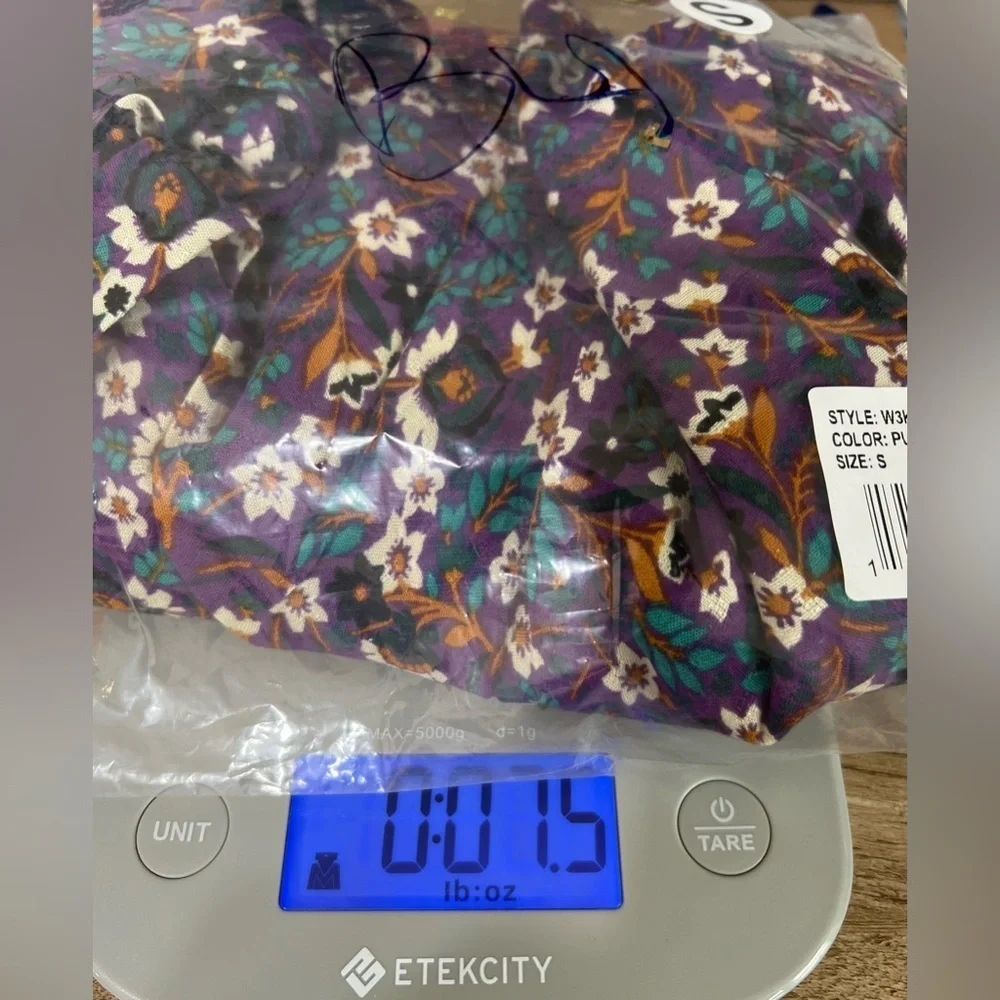 Band Of The Free LINAELLE PURPLE FLORAL WRAP SKIRT Size Small
